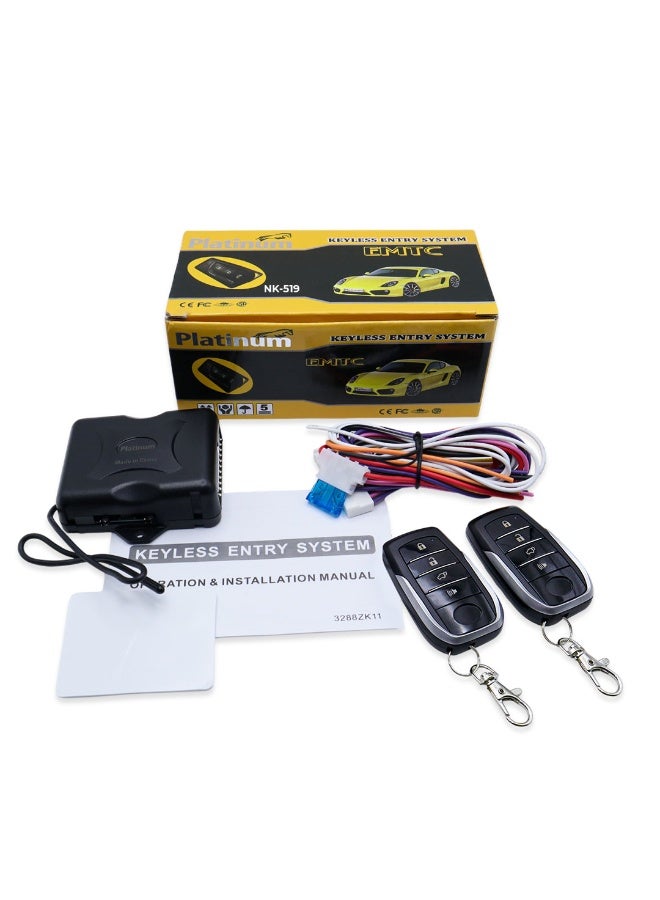 Platinum Pack of 2 Universal Remote Control NK519 Keyless Entry Systems | Car Door Lock/Unlock, and Trunk Release - Image 1